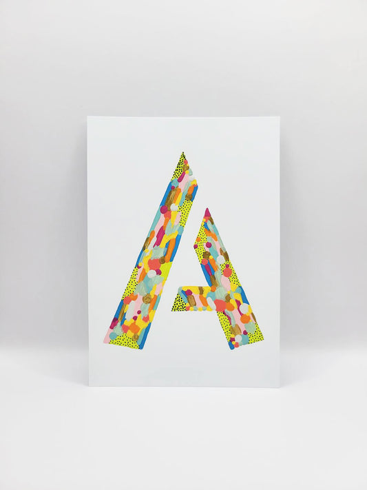 Painted Initial "A"