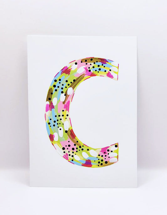 Painted Initial "C"